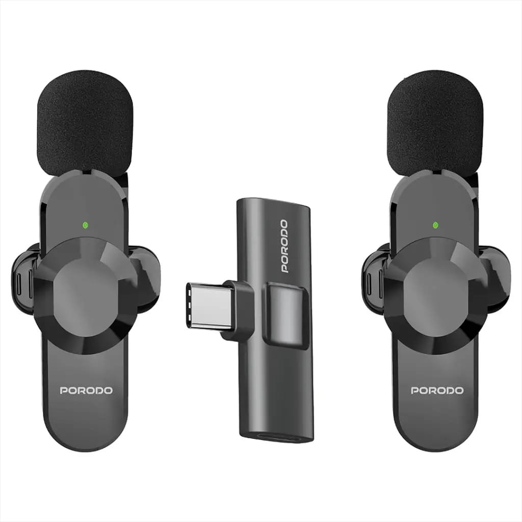 Porodo Lavalier Dual Microphone - Image 4