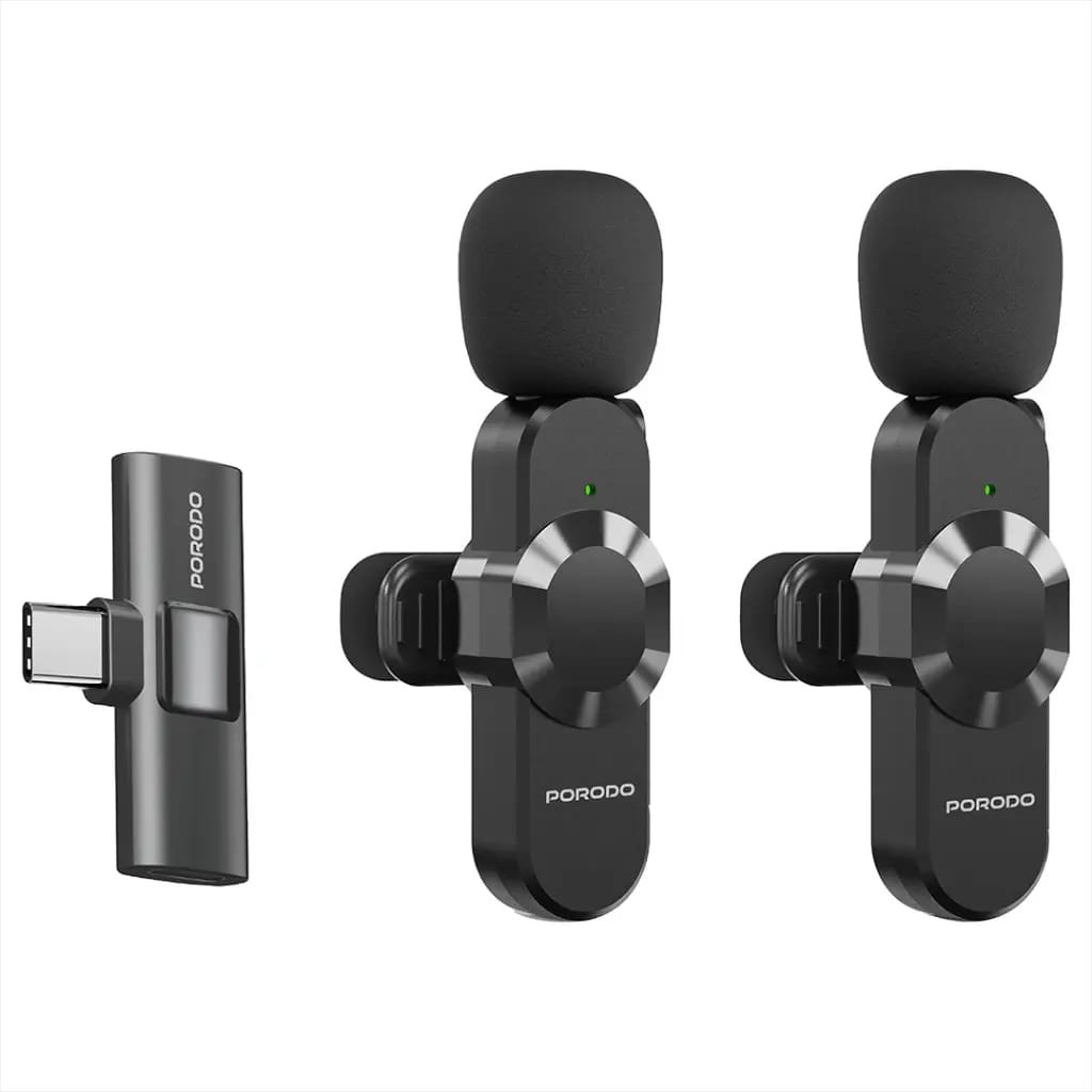 Porodo Lavalier Dual Microphone - Image 3